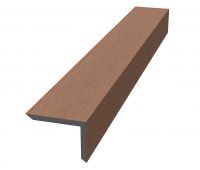 Уголок ДПК для террасной доски NauticPrime, 60x40x2900мм, Кедр