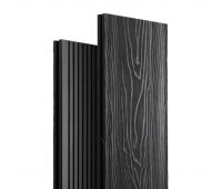 Террасная доска ДПК Топ полнотелая 3D Графит