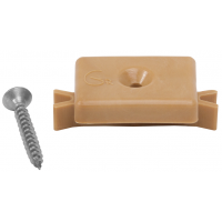 Кклипса с саморезом пластиковая, шовный монтаж Бежевый Кклипса с саморезом пластиковая, шовный монтаж Бежевый