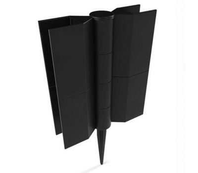 Угол поворотный от 60°  до 180°  пластик для доски 150х25-30 из ДПК Чёрный от производителя  NanoWood по цене 250 р