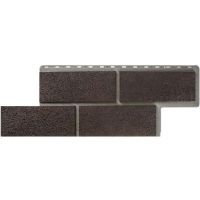 Фасадные панели (цокольный сайдинг) Неаполитанский камень Коричневый Фасадные панели (цокольный сайдинг) Неаполитанский камень Коричневый