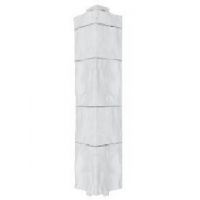 Угол наружный для Цокольного сайдинга Белый