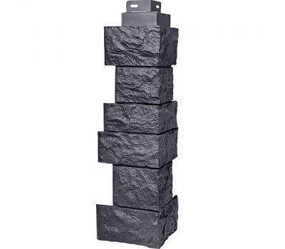 Угол наружный коллекция Дикий камень Асфальт от производителя  Fineber по цене 590 р
