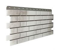 Фасадные панели (цокольный сайдинг) Кирпич Клинкерный 3D Бело-коричневый