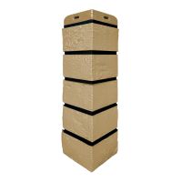 Угол Премиум состаренный кирпич Песочный (шов RAL 9005)