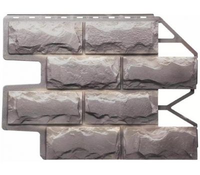 Фасадные панели (цокольный сайдинг) Блок - Бежево-коричневый от производителя  Fineber по цене 445 р