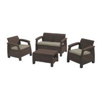 Двухместная софа, 2 кресла и столик Corfu set Двухместная софа, 2 кресла и столик Corfu set