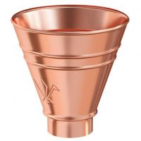 Воронка водосборная круглая Медь 125/90 Воронка водосборная круглая Медь 125/90