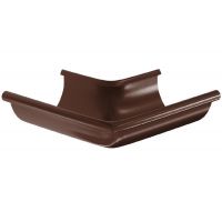 Угол желоба, наружный 90° RAL 8017 Тёмно Коричневый 125/90 Угол желоба, наружный 90° RAL 8017 Тёмно Коричневый 125/90