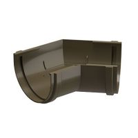 Угол желоба универсал 135˚ Premium ПВХ Каштан Угол желоба универсал 135˚ Premium ПВХ Каштан